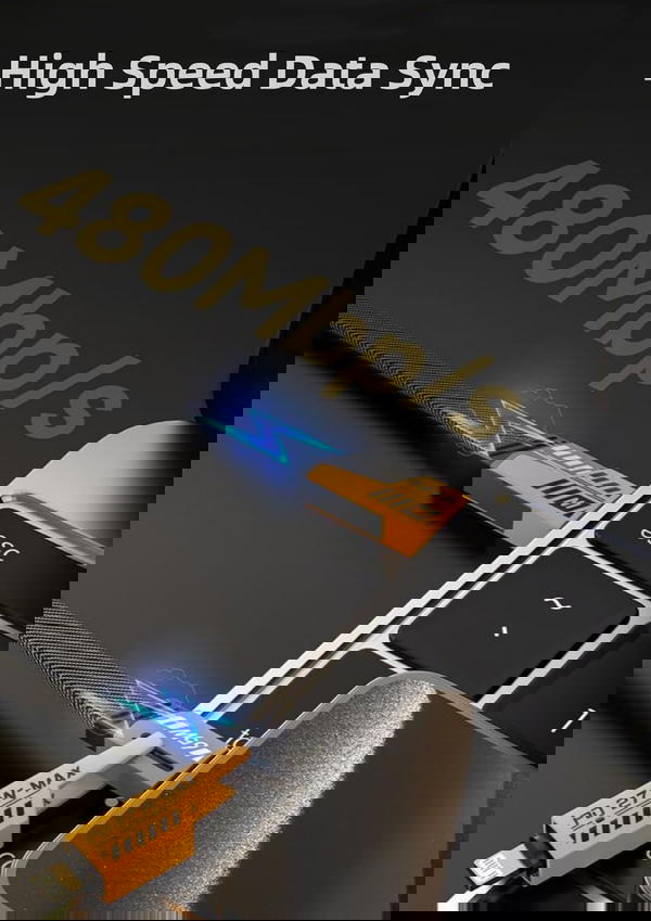 كابل شحنUsp  شحن سريع بسرعة 65واط Image 5 Preview