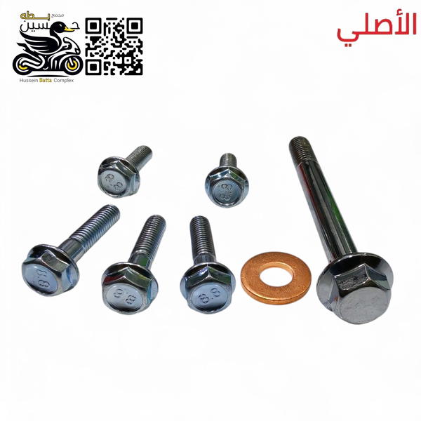 براغي قبق  فيلس + برغي كور 1 + 2 برغي سلندر اصلي ستيل 4 كير 5 كير  Image 1 Preview