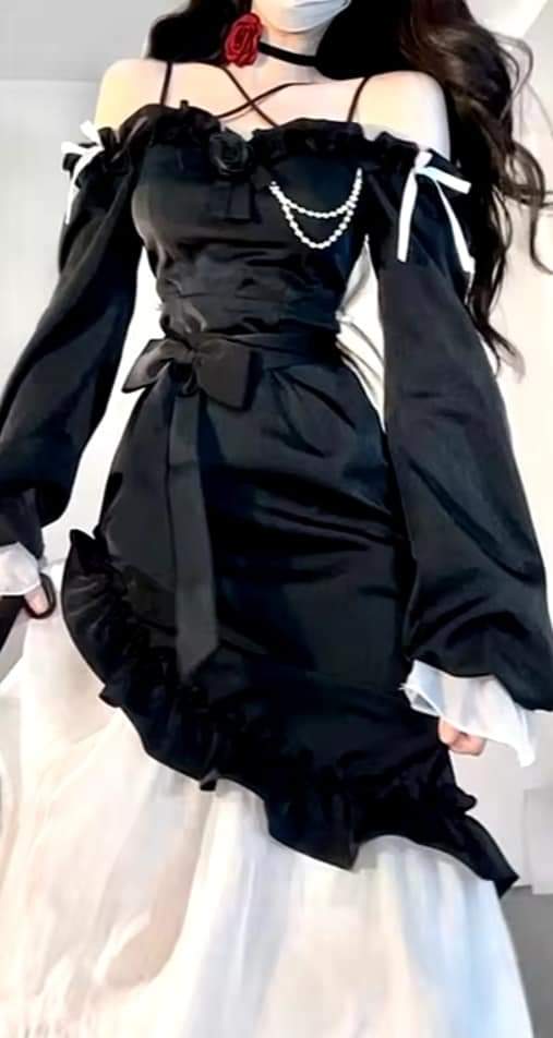 y2k Black dress Image 1 Preview