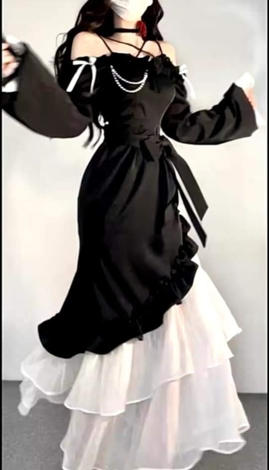 y2k Black dress Image 3 Preview