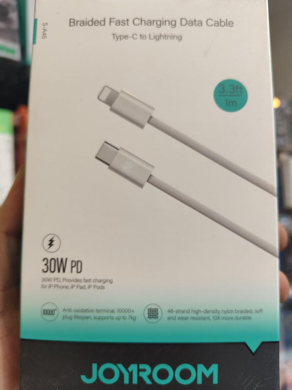 JOYROOM S-A45 Light-Speed Series 30W Fast Charging Type-C to Lightning Data Cable, 1.2M Image 3 Preview