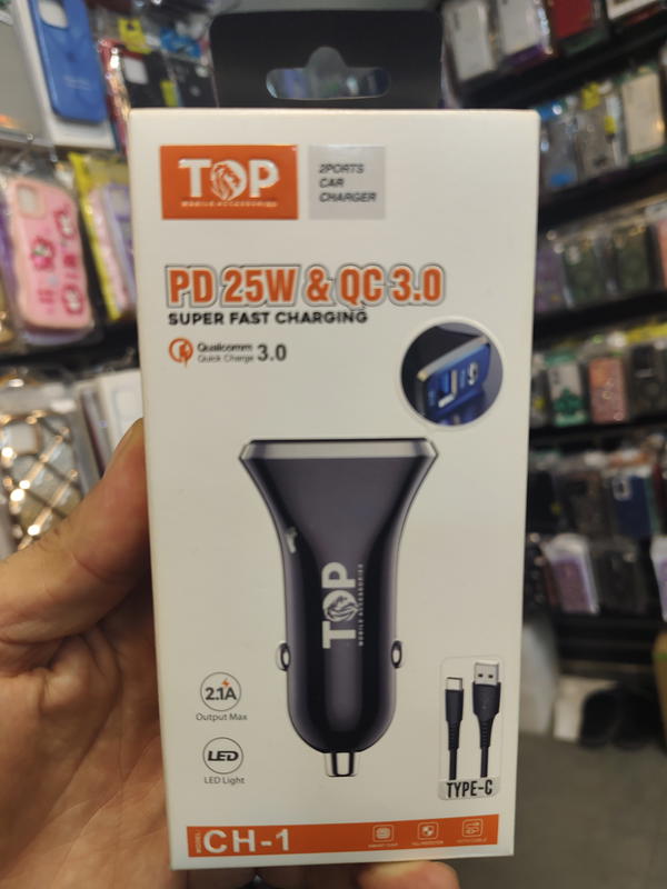 شاحن سيارة TOP 25w&QC3.0 Image 1 Preview