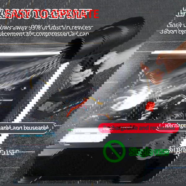 💨 **بلاور هواء لاسلكي توربيني | قوة 1050 واط**  🚚 **الشحن مجاني + سعر لا يُضاهى!**   Image 4 Preview