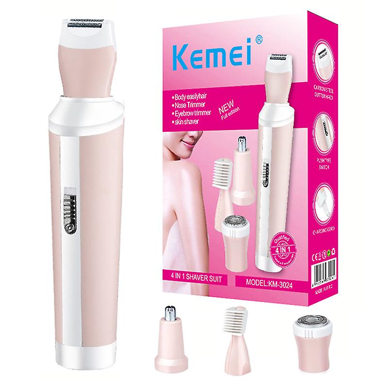 ماكينة إزالة الشعر 4 في 1 من KEMEI بسعر خاص  ✨ نتيجة صالون في بيتك  بدون ألم Preview Image
