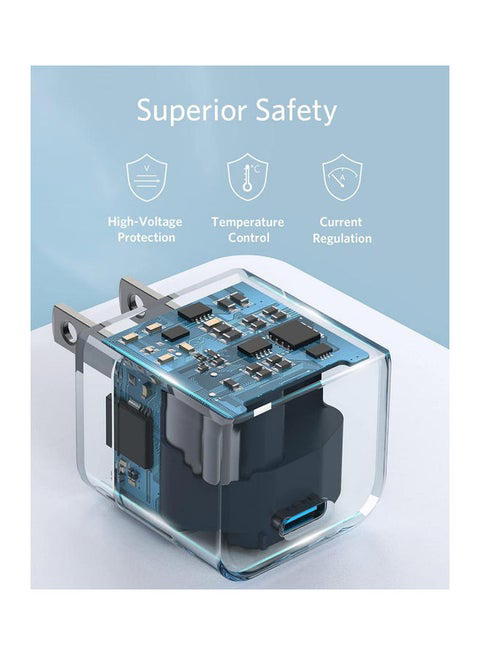شاحن Anker 20W السريع  احصل على كابل Lightning مجاني  شحن آيفون بسرعة البرق + هدية تصل لـ150 جنيه Image 3 Preview