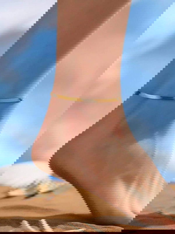  خلخال ضهر حيه 4مم استانلس Image 1 Preview