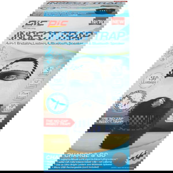 مصباح وقانصة حشرات وسبيكر وباور بانك 4 في 1 Image 1 Preview