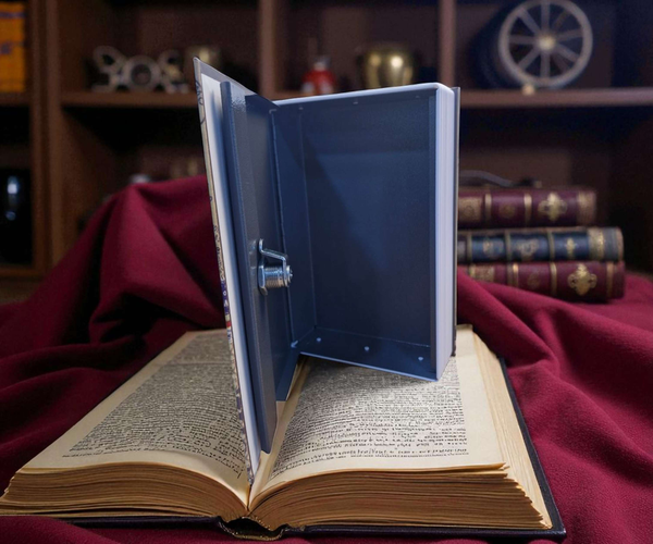 قاصة على شكل كتاب Image 1 Preview