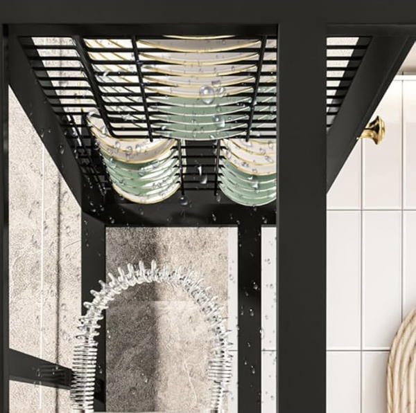 رف صحون معدني متعدد الوظائف Image 5 Preview