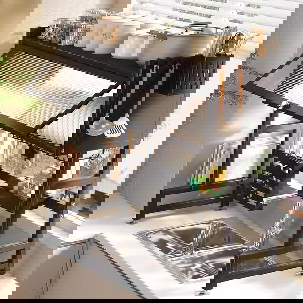 رف صحون معدني متعدد الوظائف Image 10 Preview