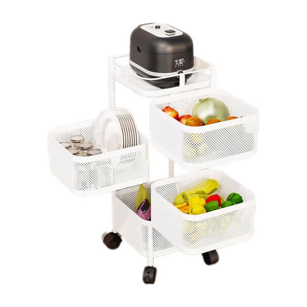 رف تخزين 4 طبقات مع عجلات Image 3 Preview