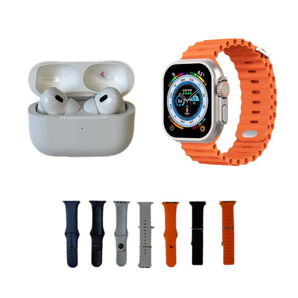 ساعة ذكية مع سماعة مع ايربودزT900 ULTRA Image 2 Preview