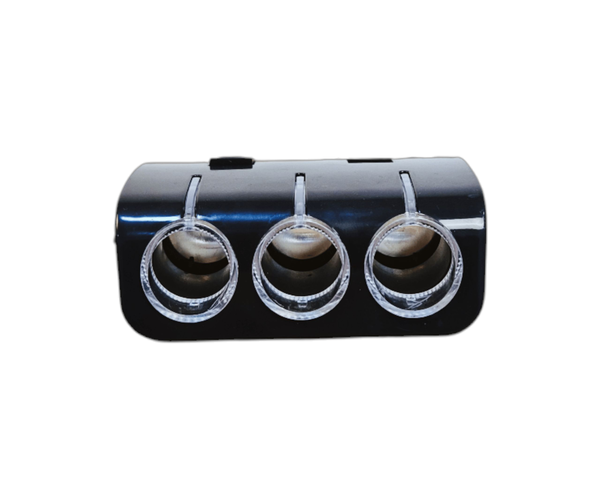 شاحن السيارة المتكامل - 3 مخارج ولاعة + USB Image 3 Preview