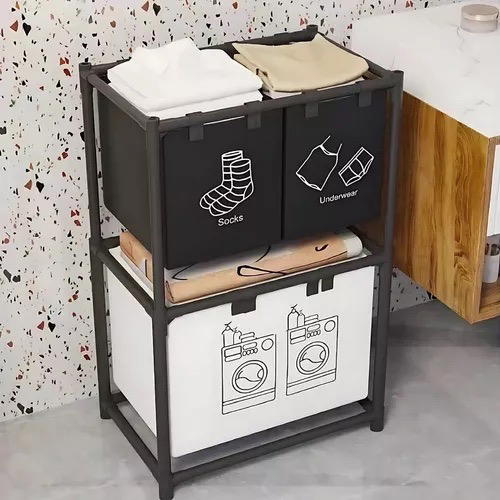 سلة ملابس طابقين Image 2 Preview