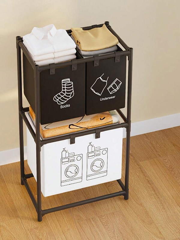 سلة ملابس طابقين Image 3 Preview