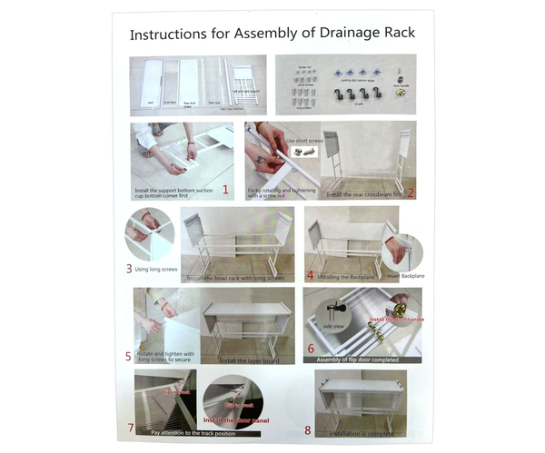 ستاند صحون فوق حوض مطبخ (سنك) مزدوج بباب زجاجي Image 5 Preview