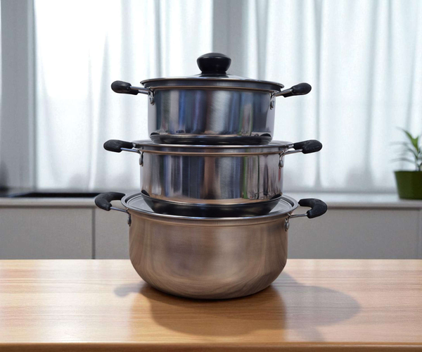 سيت جدر استانلس ستيل_3 قطع Image 4 Preview