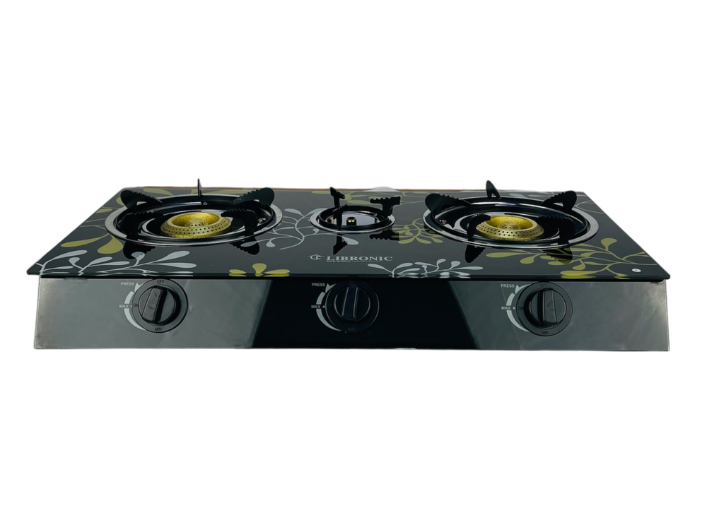 طباخ غاز منضدي 3 عيون زجاج LIBRONIC Preview Image