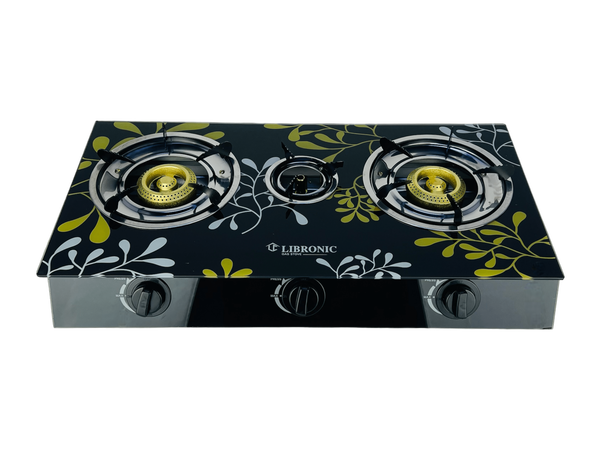 طباخ غاز منضدي 3 عيون زجاج LIBRONIC Image 3 Preview
