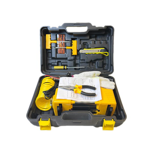 طقم تصليح إطارات و منفاخ هواء Image 2 Preview