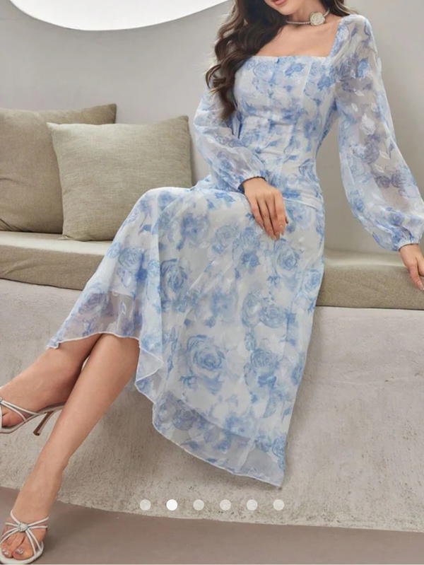 فستان مناسبات فرنسية Image 5 Preview