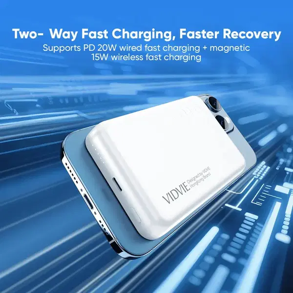 بور بنك شحن وايرلس VIDVIE 7024 PD20w Image 3 Preview