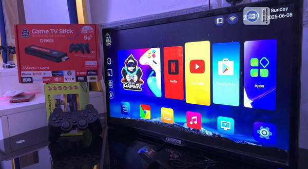 جهاز العاب+ TV BOX اندرويد مع ريمونت وجوستك 2 Image 2 Preview