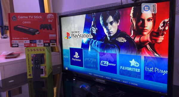 جهاز العاب+ TV BOX اندرويد مع ريمونت وجوستك 2 Image 3 Preview