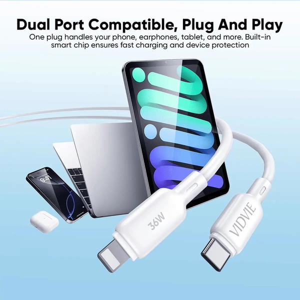 كيبل ايفون جلاتين PD VIDVIE 4059 36w Image 2 Preview