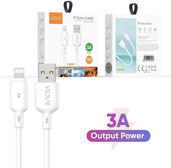 كيبل ايفون جلاتين مرن VIDVIE 4059USB Image 1 Preview