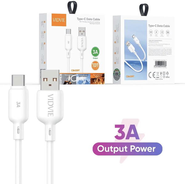 كيبل تايب سي جلاتين مرن VIDVIE 4059USB Image 1 Preview