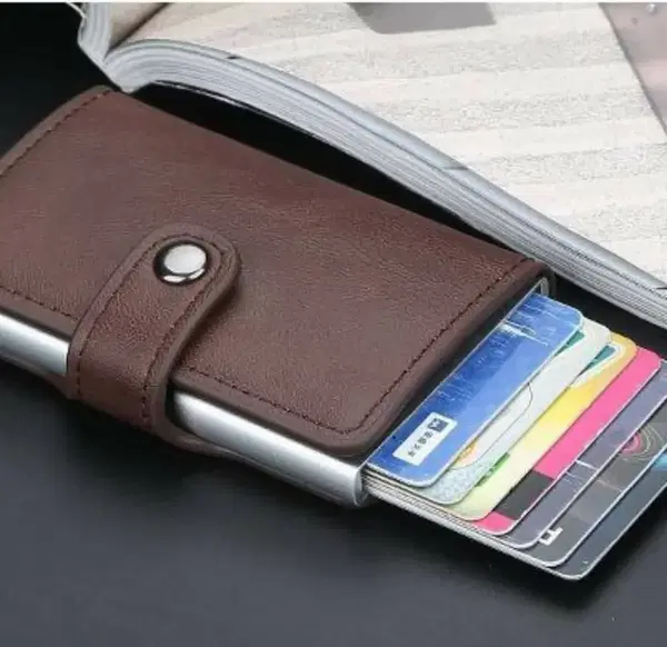 محفظة جلد نقود وبطاقات Image 4 Preview