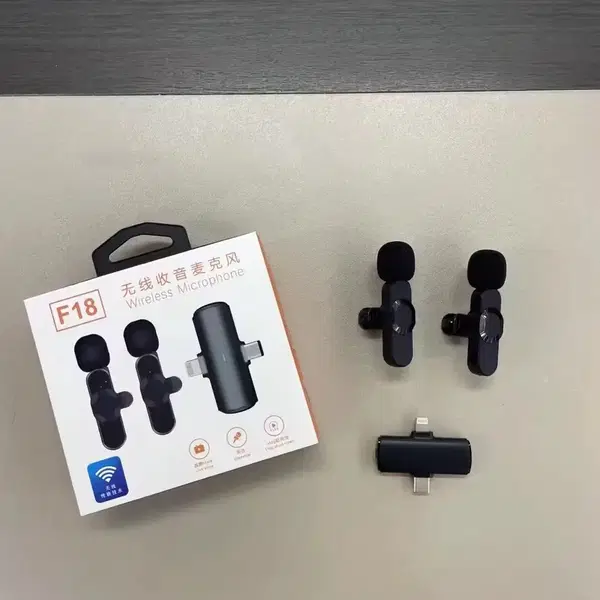 نك مايك اصلي F18 وايرلس للايفون وتايب سي Image 4 Preview