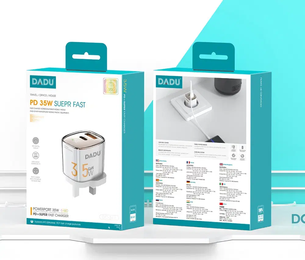 راس شاحن DADU DC-341 PD35W GAN شاشة رقمية Preview Image