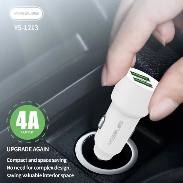 راس شاحن سيارة YS-1213 2USB Image 4 Preview