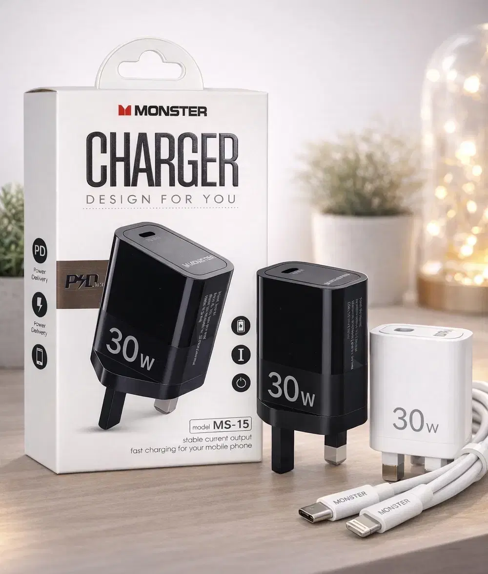 شاحن ايفون MONSTER 015 PD30w Preview Image