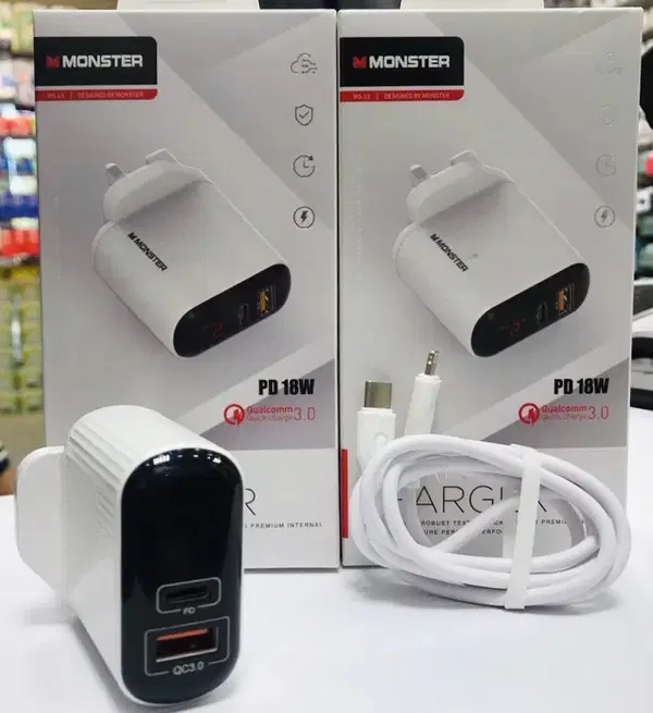 شاحن مونستر 013 PD18W شاشة رقمية Image 1 Preview