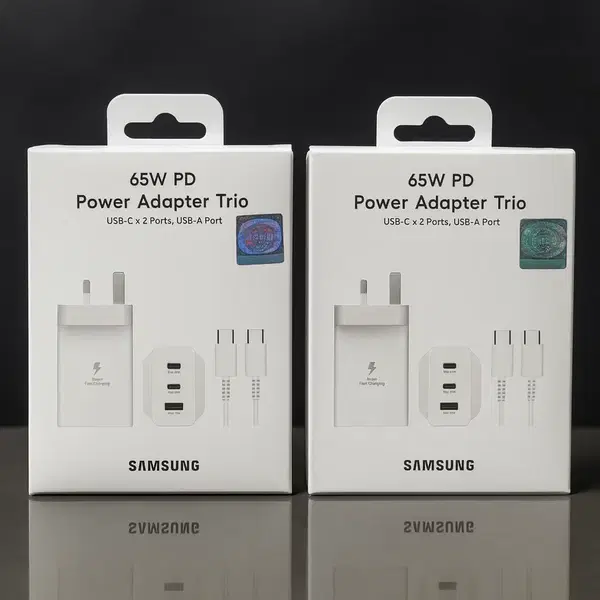 شاحن سامسونك اصلي 65w ثلاثي Image 1 Preview