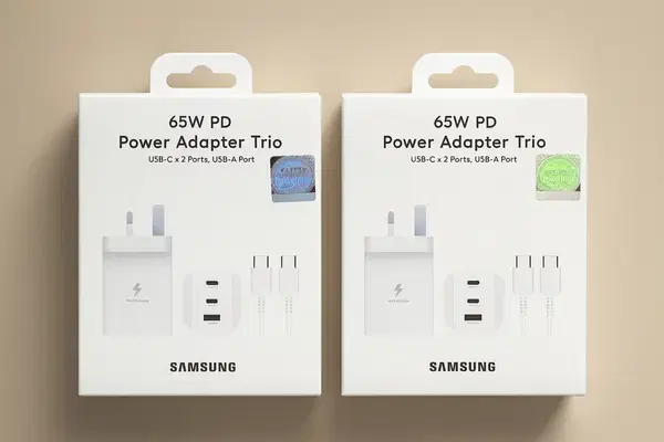 شاحن سامسونك اصلي 65w ثلاثي Image 2 Preview