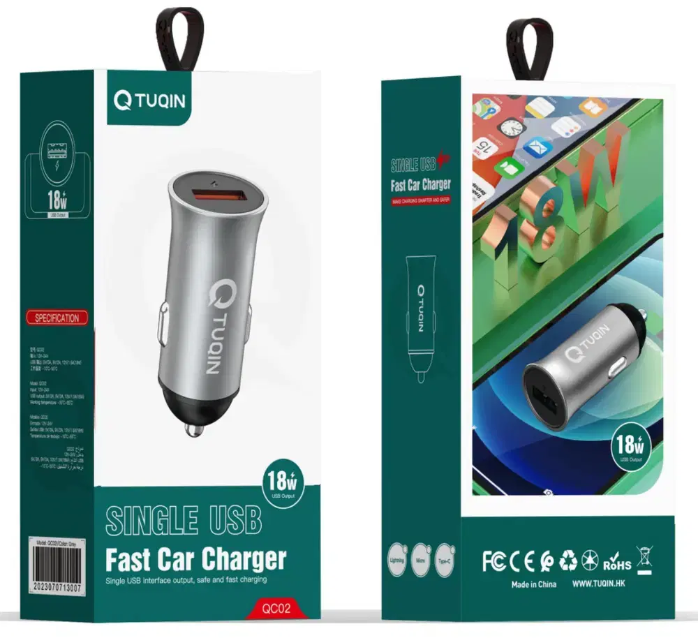 شاحن سيارة TUQIN QC02 USB 18w Preview Image