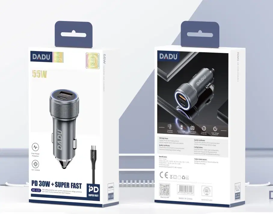 شاحن سيارة ماركة DADU DC-125 ISB+PD55w Preview Image