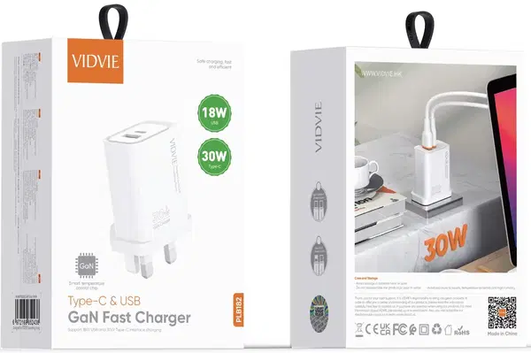 شاحن تايب سي VIDVIE182 USB+PD30w Image 1 Preview