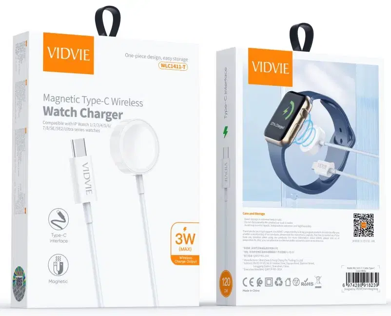 شاحن وايرلس ساعات ابل الاصلية VIDVIE 1411 Preview Image