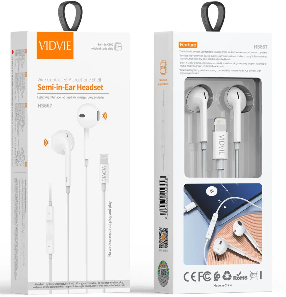 سماعة VIDVIE 667 مشط ايفون. مباشر اصلي Preview Image