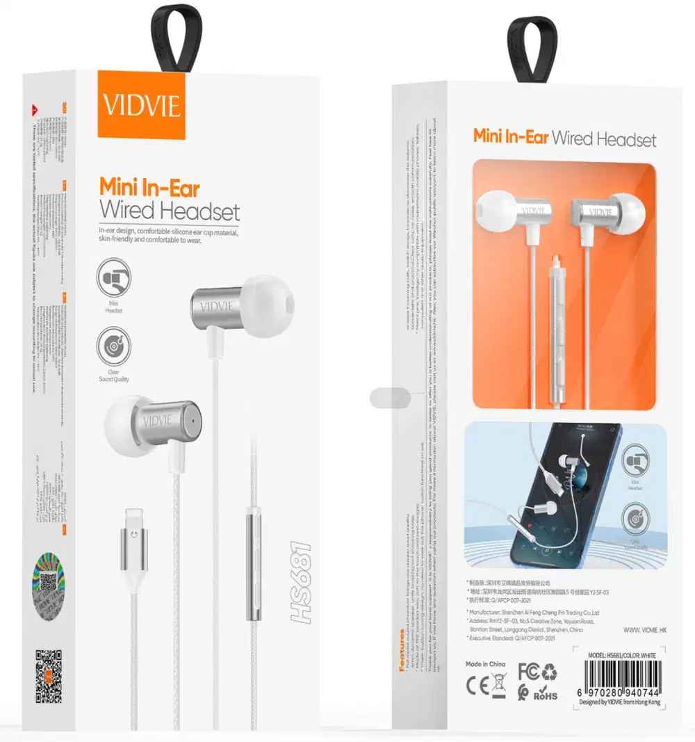 سماعة مشط ايفون VIDVIE 681 مباشر بدون بلوتوث Preview Image