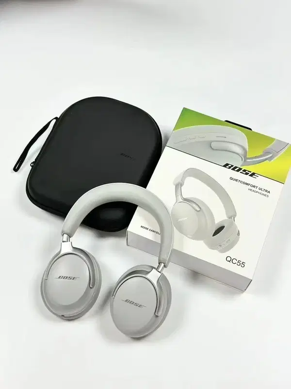 سماعة طاك بلوتوث QC55 مع حقيبة جلد Image 5 Preview