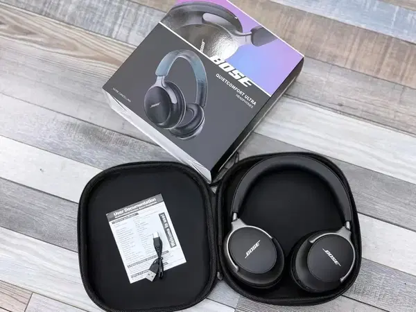 سماعة طاك بلوتوث QC55 مع حقيبة جلد Image 7 Preview