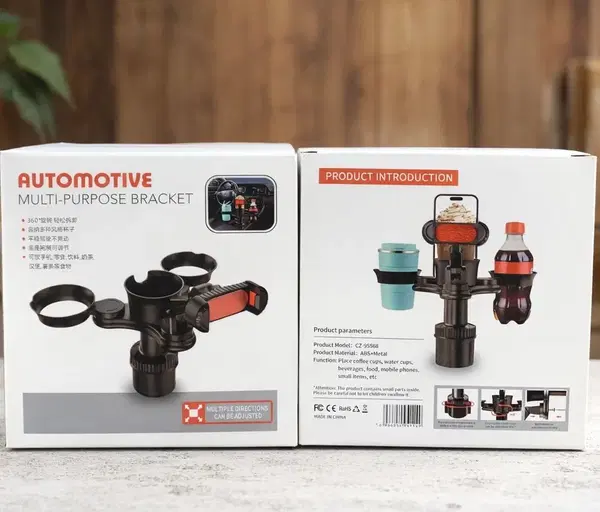 ستاند كلاص سيارة مع حامل اكواب وموبايل CZ-95568 Image 1 Preview