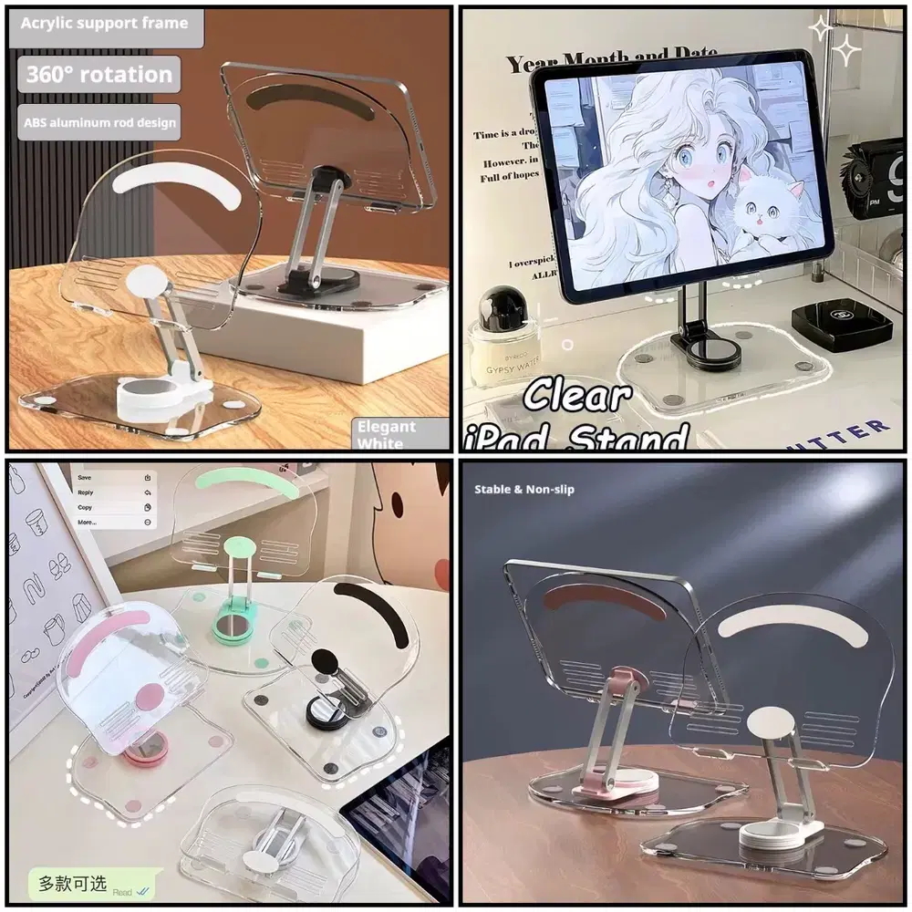 ستاند مكتبي ايباد وموبايل شفاف Preview Image