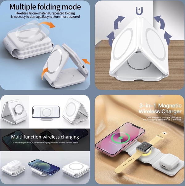 ستاند شحن وايرلس ثلاثي. Image 2 Preview